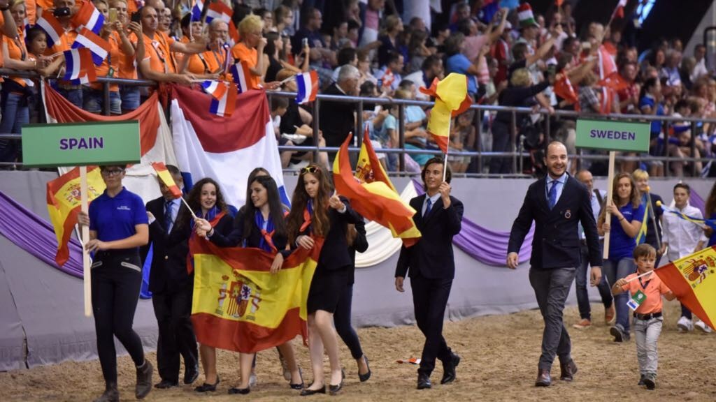 Ane Martin Ladron en el Cpto Europa de Doma Clásica Ponis en Kaposvar (Hungria)